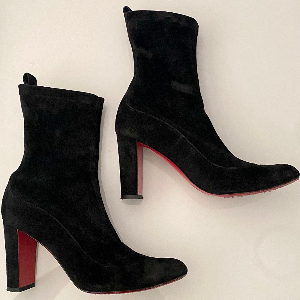 Christian Louboutin suede boots